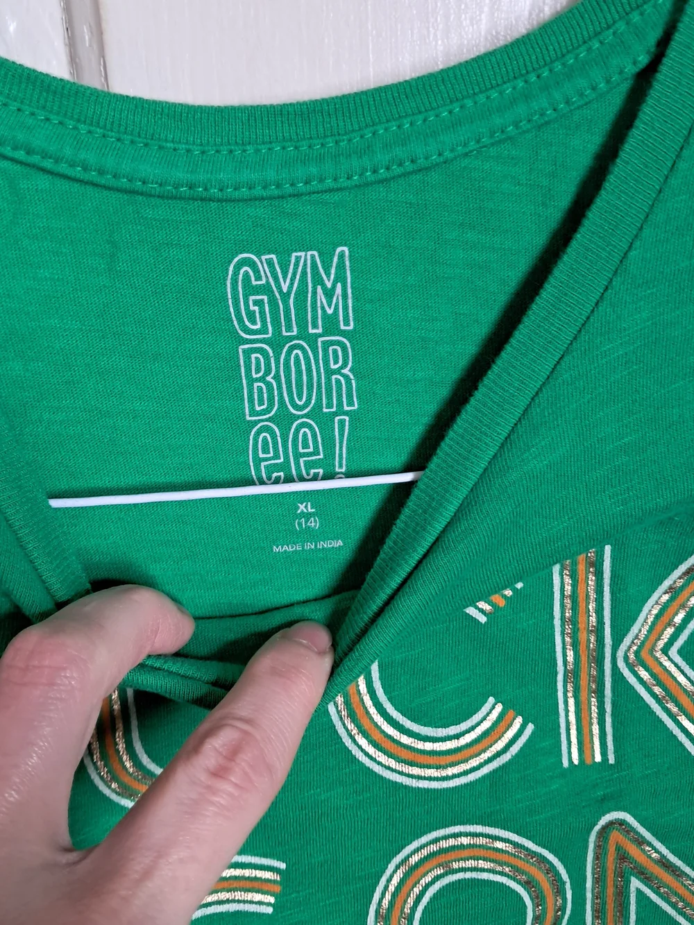 Gymboree Green 'Luck Is On My Side' Graphic Short Sleeve Tee